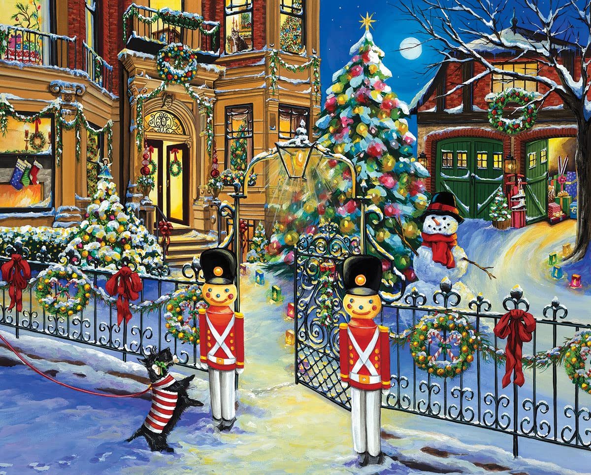 White Mountain Puzzles Holiday House, 1000 Piece Jigsaw Puzzle