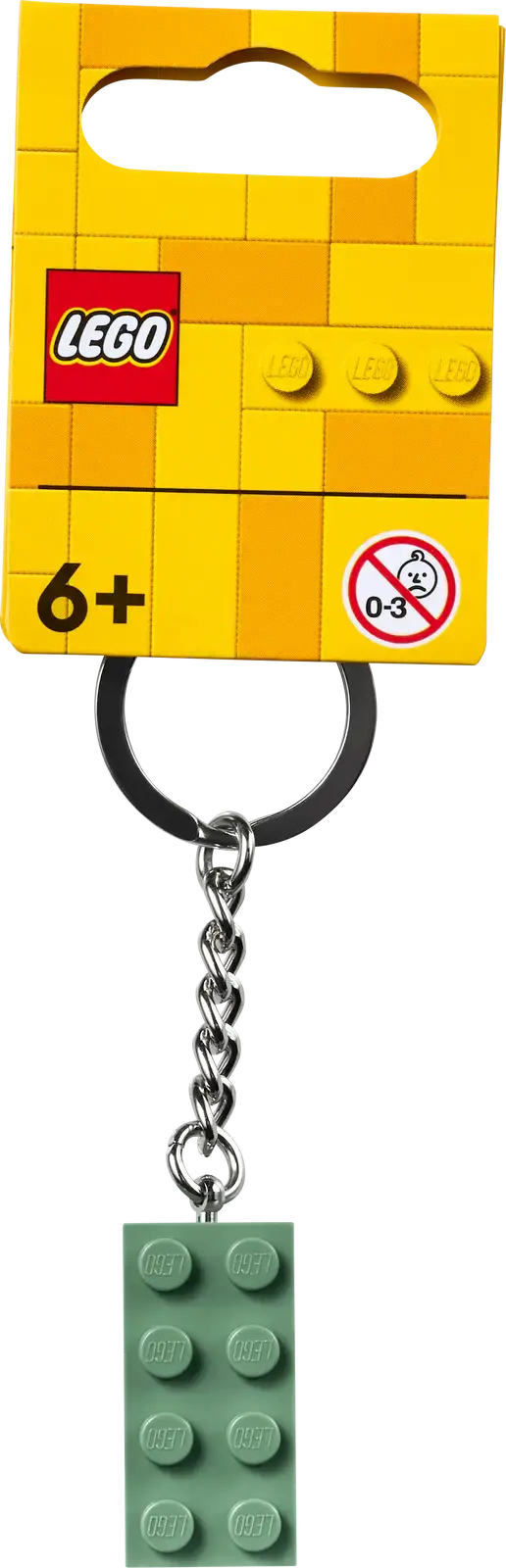 LEGO® 2x4 Sand Green Key Chain 854159