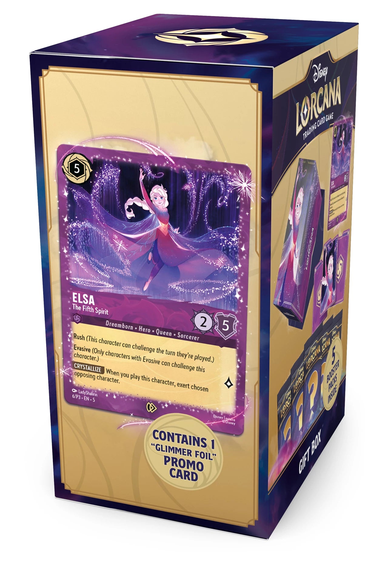 Lorcana Elsa Gift Set with Exclusive 'The Fifth Spirit' Promo Card (Fabled)