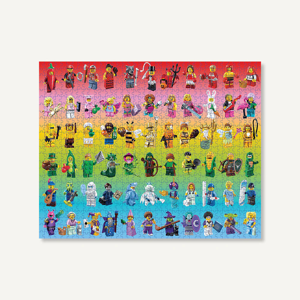 LEGO® Minifigure Rainbow 1000-Piece Puzzle