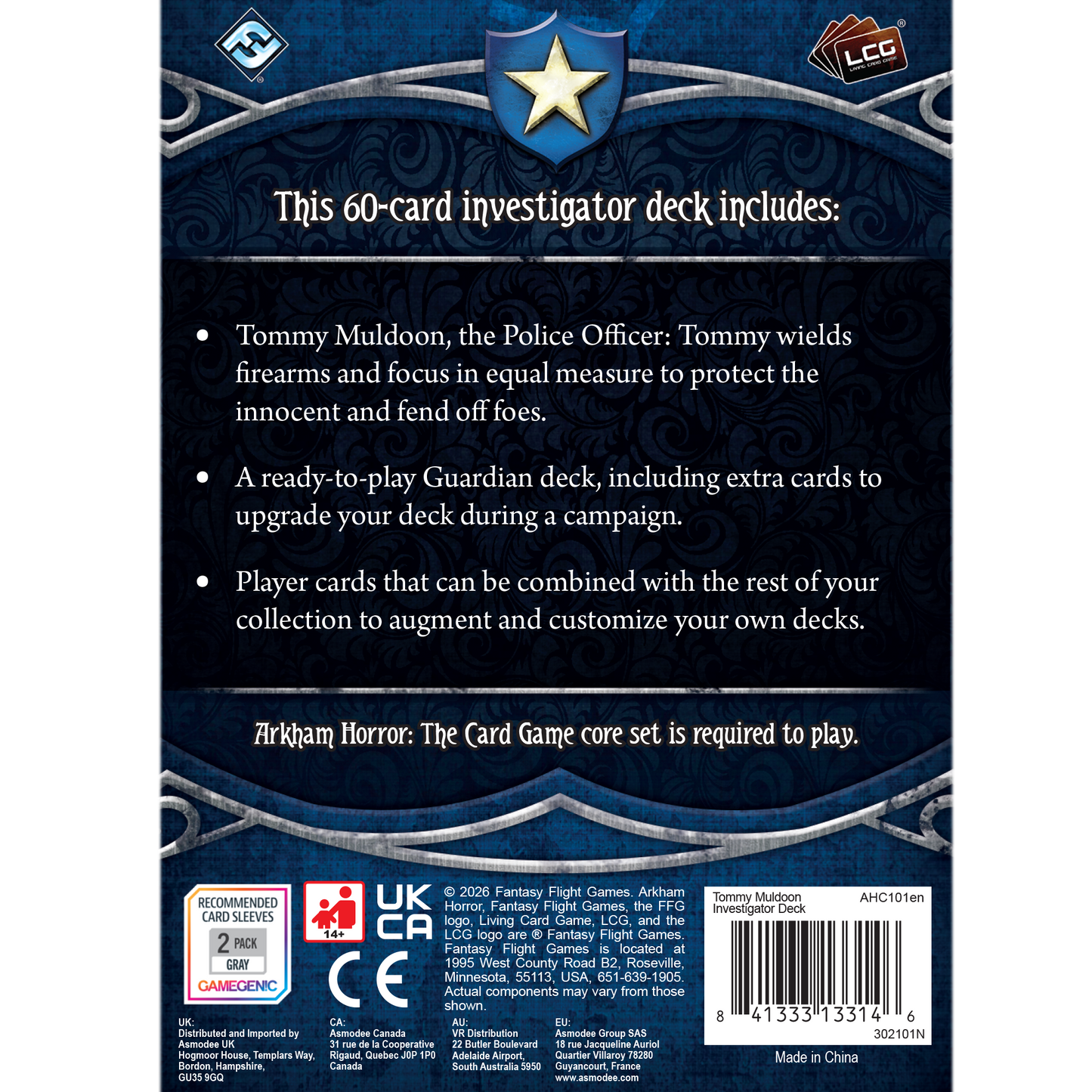 Arkham Horror: The Card Game – Tommy Muldoon Investigator Deck