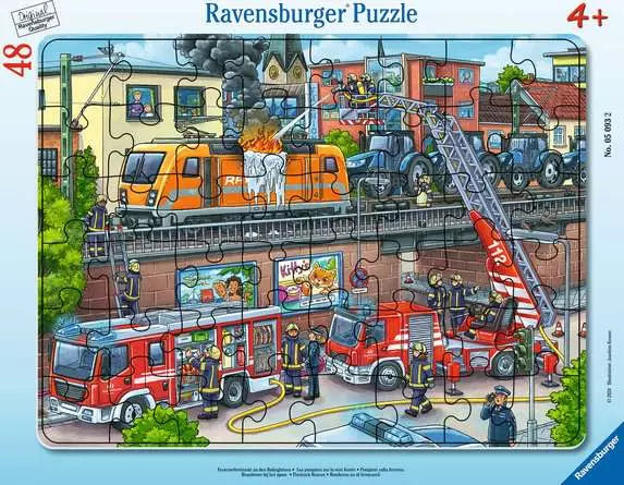 Firetruck Rescue 48pc Frame Puzzle