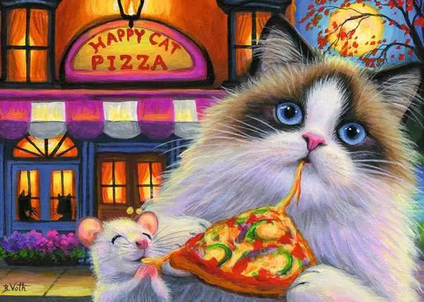Ravensburger Happy Cat Pizza 35 Piece Puzzle