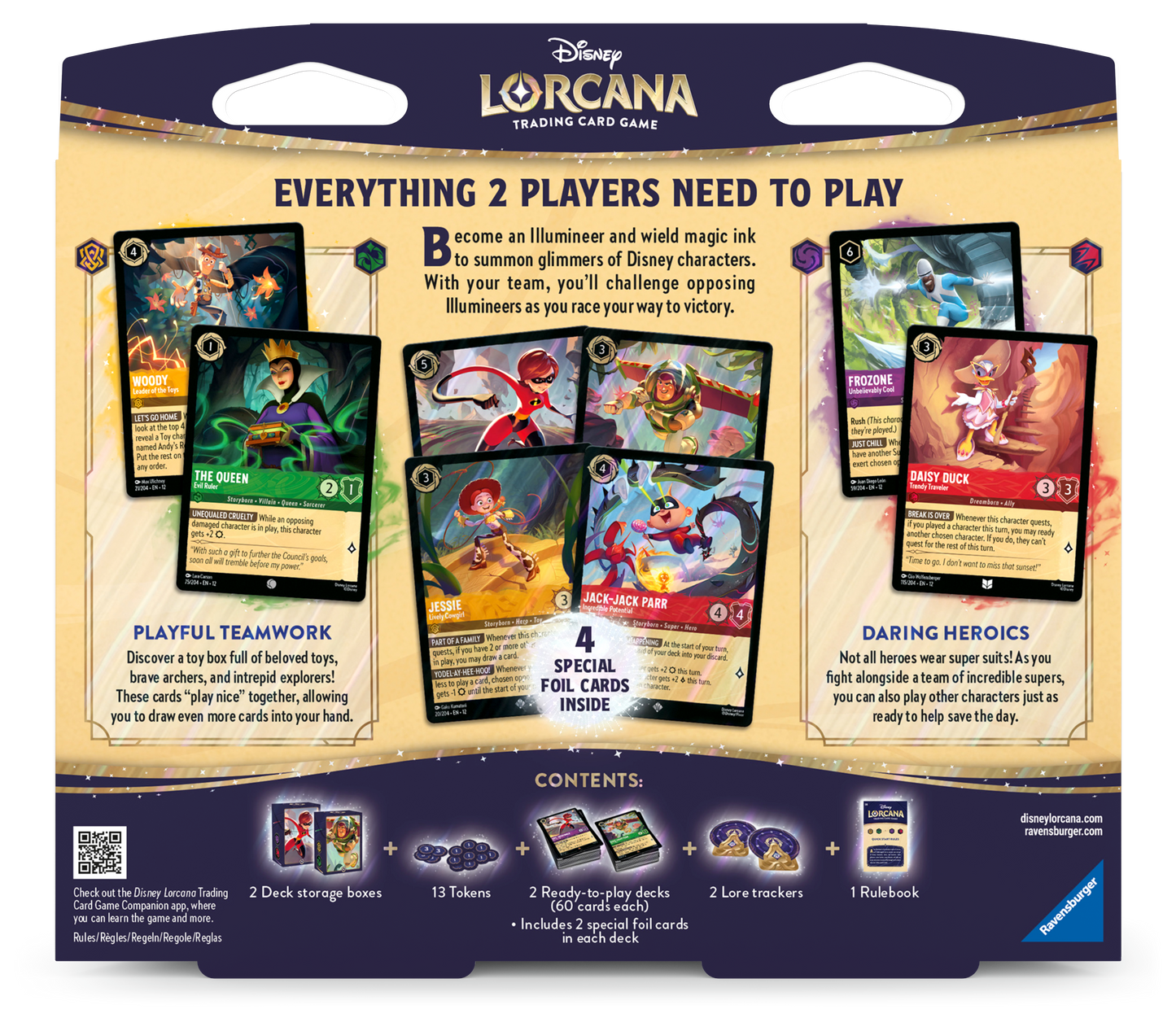 Disney Lorcana: Wilds Unknown Two-Player Starter Deck (Elastigirl / Buzz Lightyear)