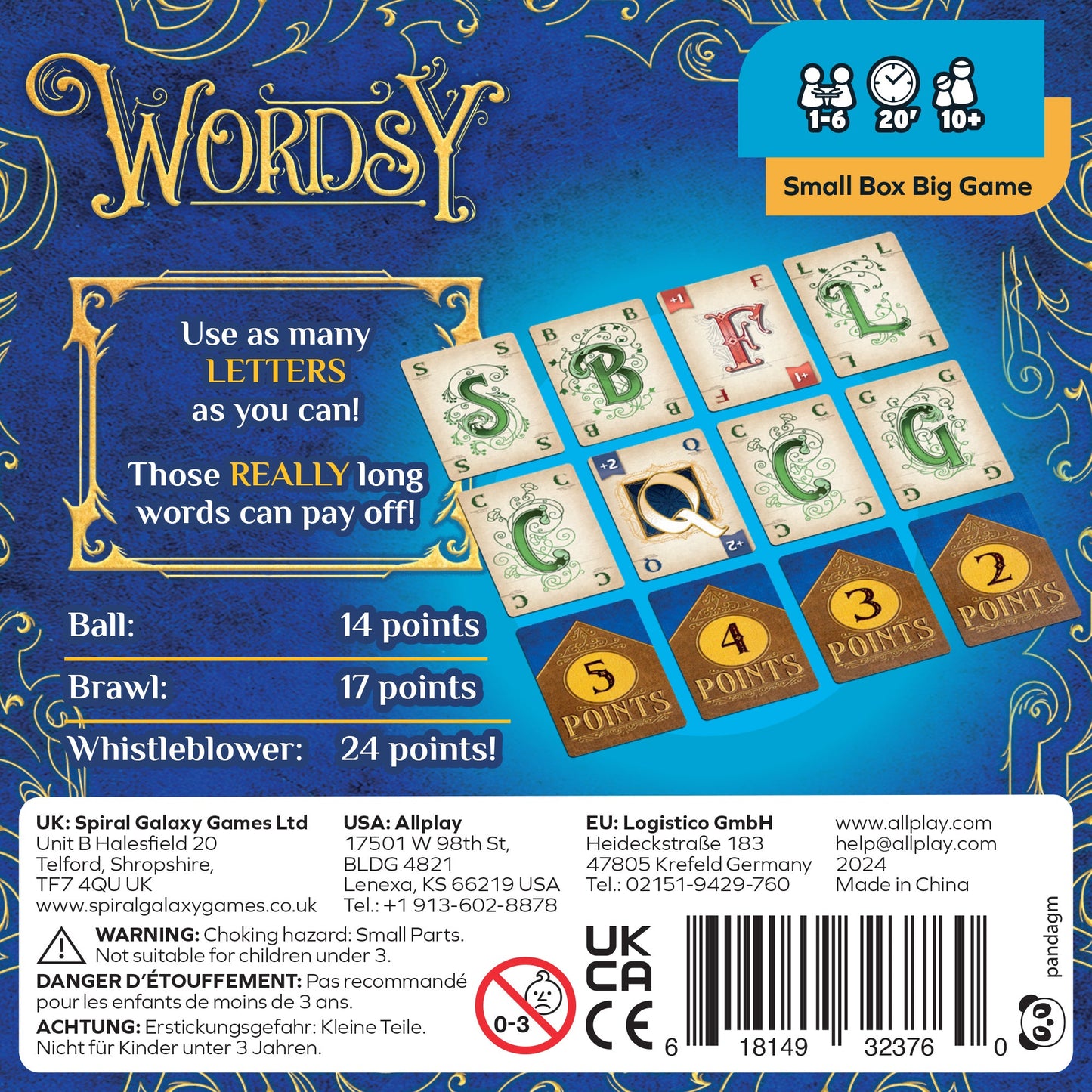 Wordsy Board Game