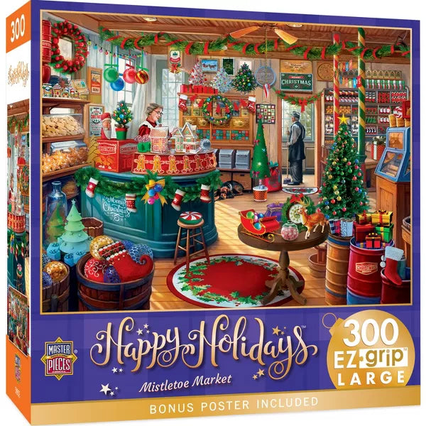 Mistletoe Market - 300 Piece EZ Grip Jigsaw Puzzle