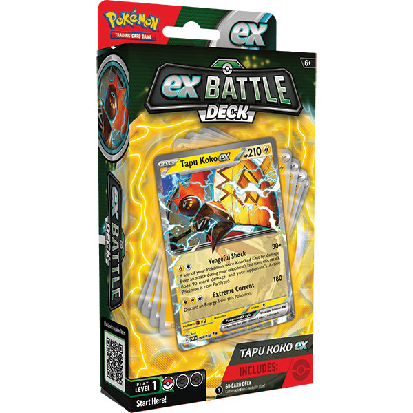 Pokemon TCG: Ex Battle Deck (Tapu Koko ex or Iron Leaves ex) One Random (limits in place - see description)