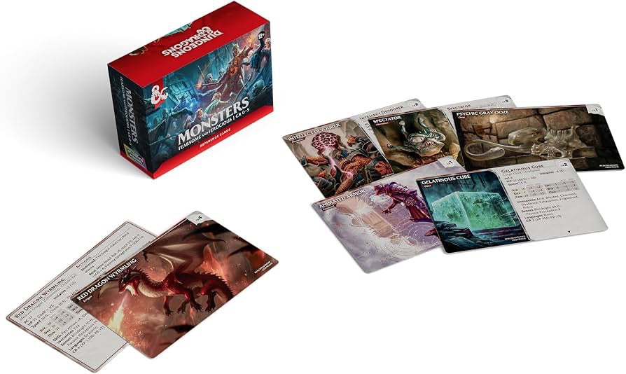 D&D Reference Cards: Monsters - Fearsome and Ferocious