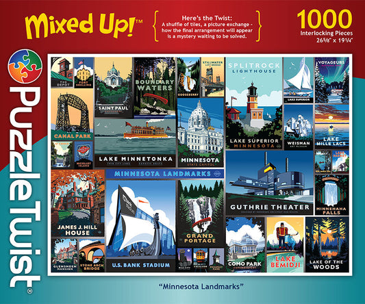 PUZZLE RENTAL: Minnesota Landmarks - 1000 Piece puzzle