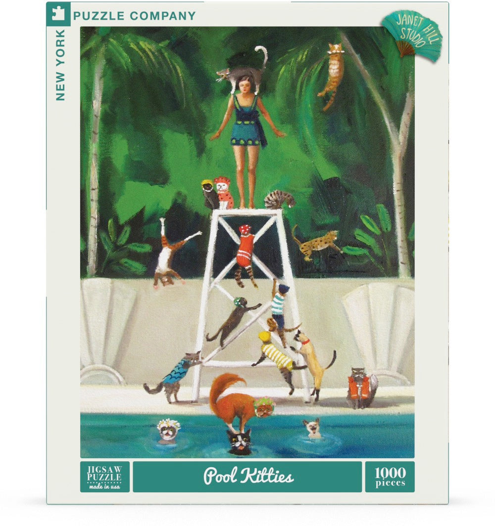 Pool Kitties 1000 Piece Jigsaw Puzzle