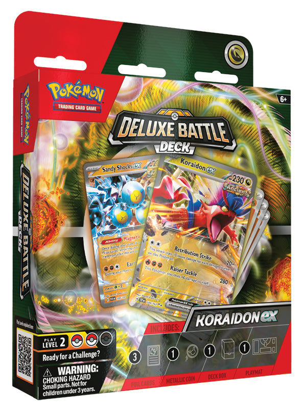 Pokemon TCG Ex Deluxe Battle Deck (Miraidon ex or Koraidon ex) (limits in place - see description)
