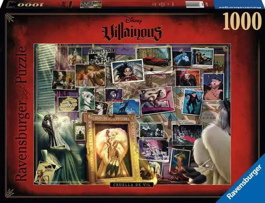 Ravensburger Disney Villainous: Cruella de Vil 1000 Piece Jigsaw Puzzle