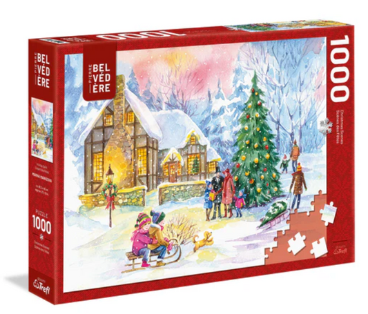 Holiday Spirit - Trefl Belvedere Christmas Scenes 1000 Piece Puzzle
