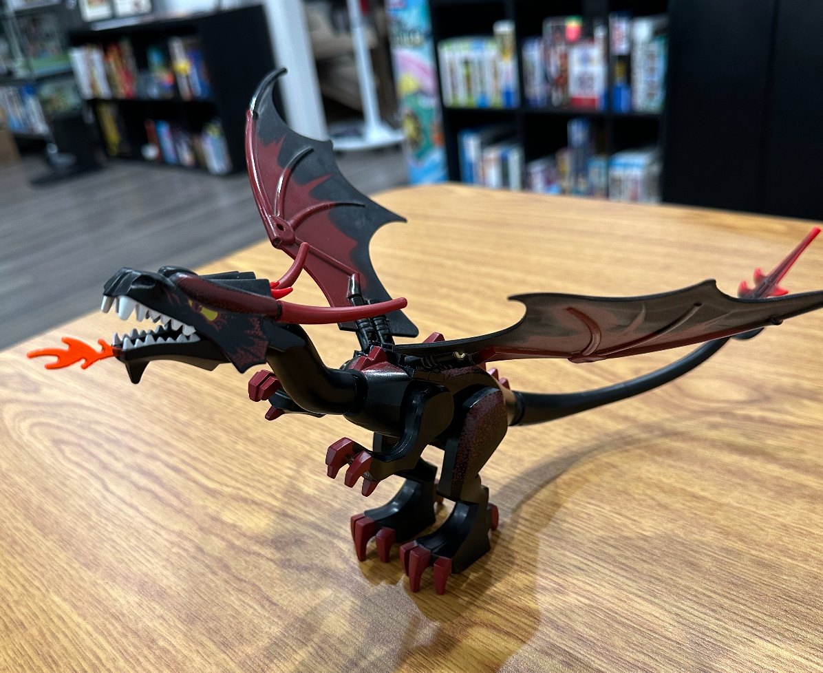 LEGO® Minifigure Animal Dragon, Fantasy Era, Black Head (dragon02) - Used