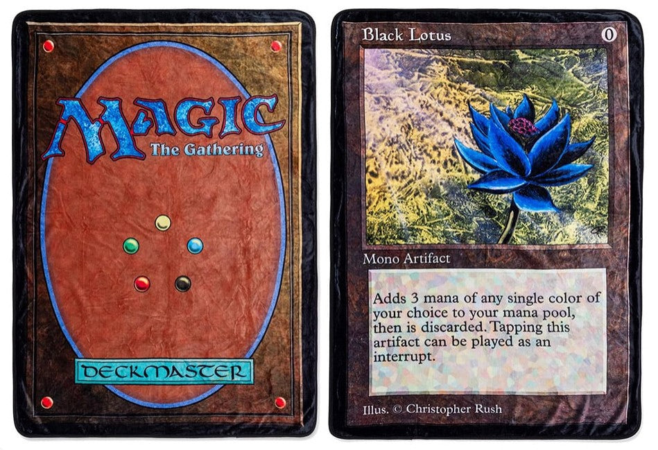 Magic: the Gathering Blanket - Black Lotus 2 Sided