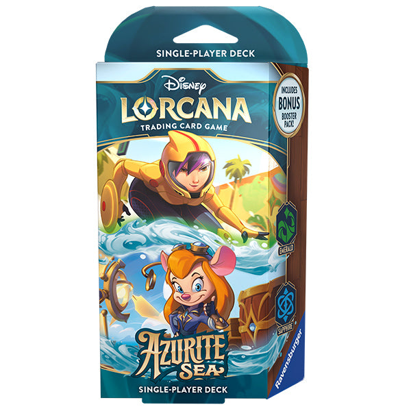 Disney Lorcana: Azurite Sea Starter Deck (Go Go Tomago / Gadget)