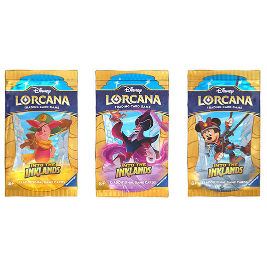 Disney Lorcana: Into the Inklands Booster Pack (12 Cards per Booster Pack, One Random)