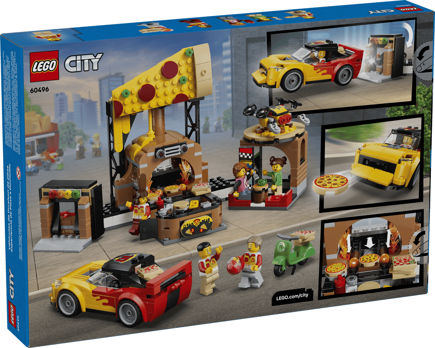 LEGO® My City Pizza Delivery Experience with Vehicles 60496