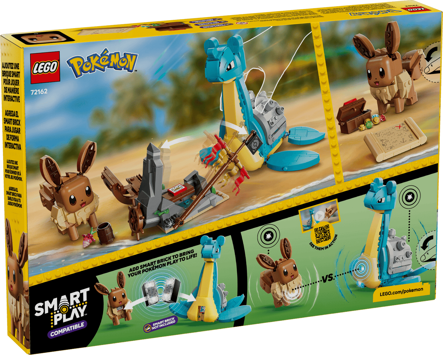 LEGO® Pokémon SMART Play Eevee and Lapras's Treasure Hunt 72162