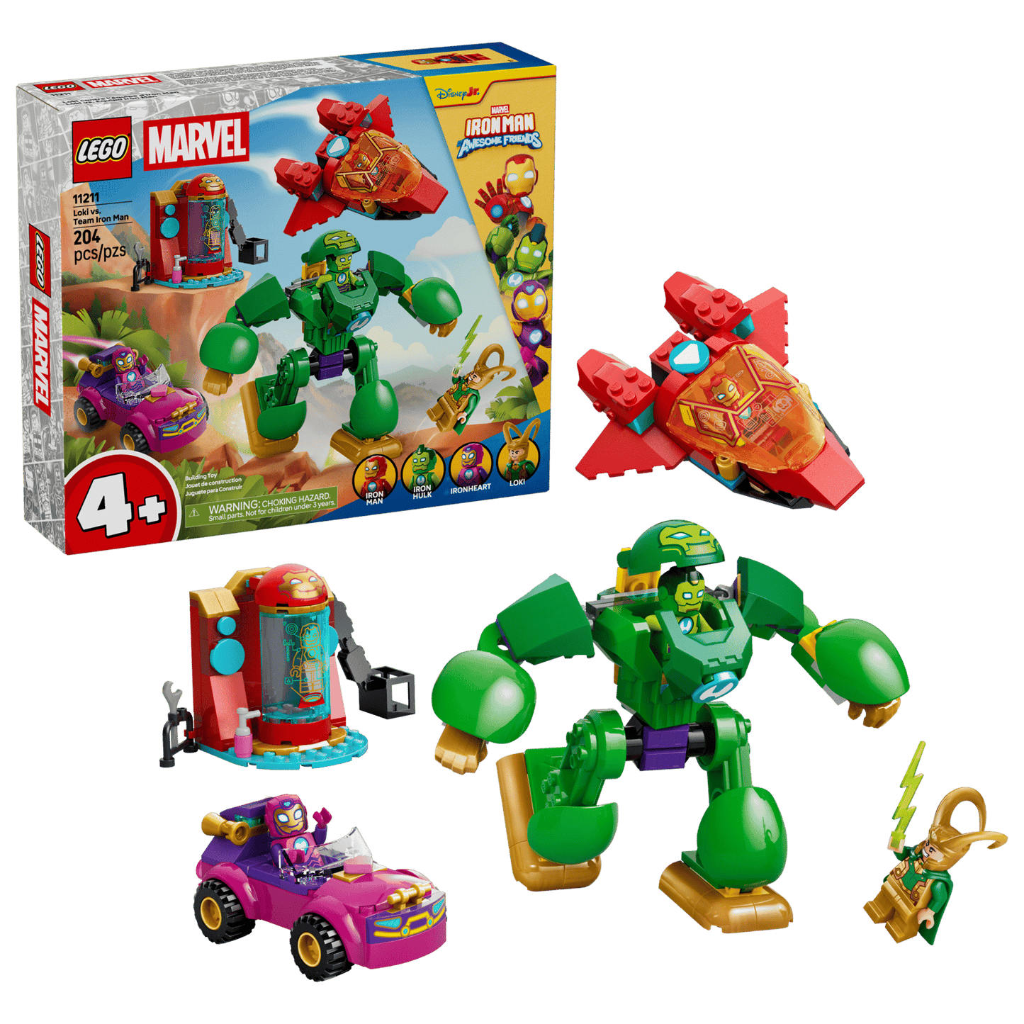 LEGO® Disney Junior Marvel Loki vs. Team Iron Man 11211
