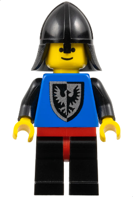 LEGO® Minifigure Black Falcon - Black Legs with Red Hips, Black Neck-Protector (cas099)