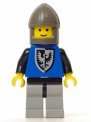 LEGO® Minifigure Black Falcon - Light Gray Legs with Black Hips, Dark Gray Chin-Guard (cas102)