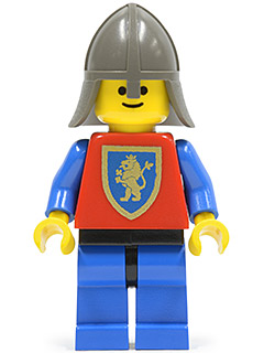 LEGO® Minifigure Crusader Axe - Blue Legs with Black Hips, Dark Gray Neck-Protector (cas108)