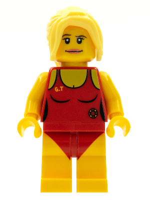 LEGO® Minifigure Lifeguard, Series 2 (Minifigure Only without Stand and Accessories) (col024) - USED