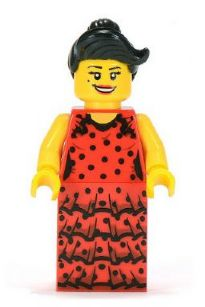 LEGO® Minifigure Flamenco Dancer, Series 6 (Minifigure Only without Stand and Accessories) (col086)