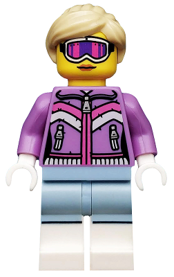Downhill Skier, Series 8 (Minifigure Only without Stand and Accessories)