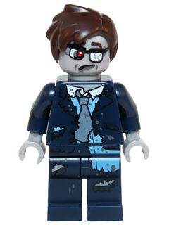 LEGO® Minifigure Zombie Businessman, Series 14 (Minifigure Only without Stand and Accessories) (col223) - USED