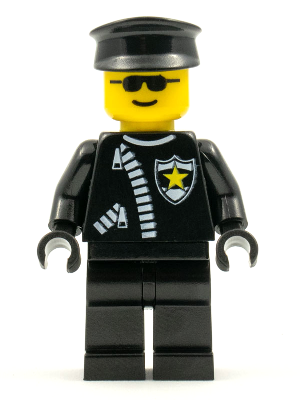 LEGO® Minifigure Police - Zipper with Sheriff Star, Black Hat (cop025)