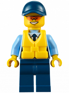 LEGO® Minifigure Police - City Officer, Life Jacket, Orange Sunglasses (cty0615)