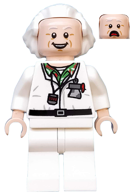 LEGO® Minifigure Doc Brown - Long Hair (dim015) - Used