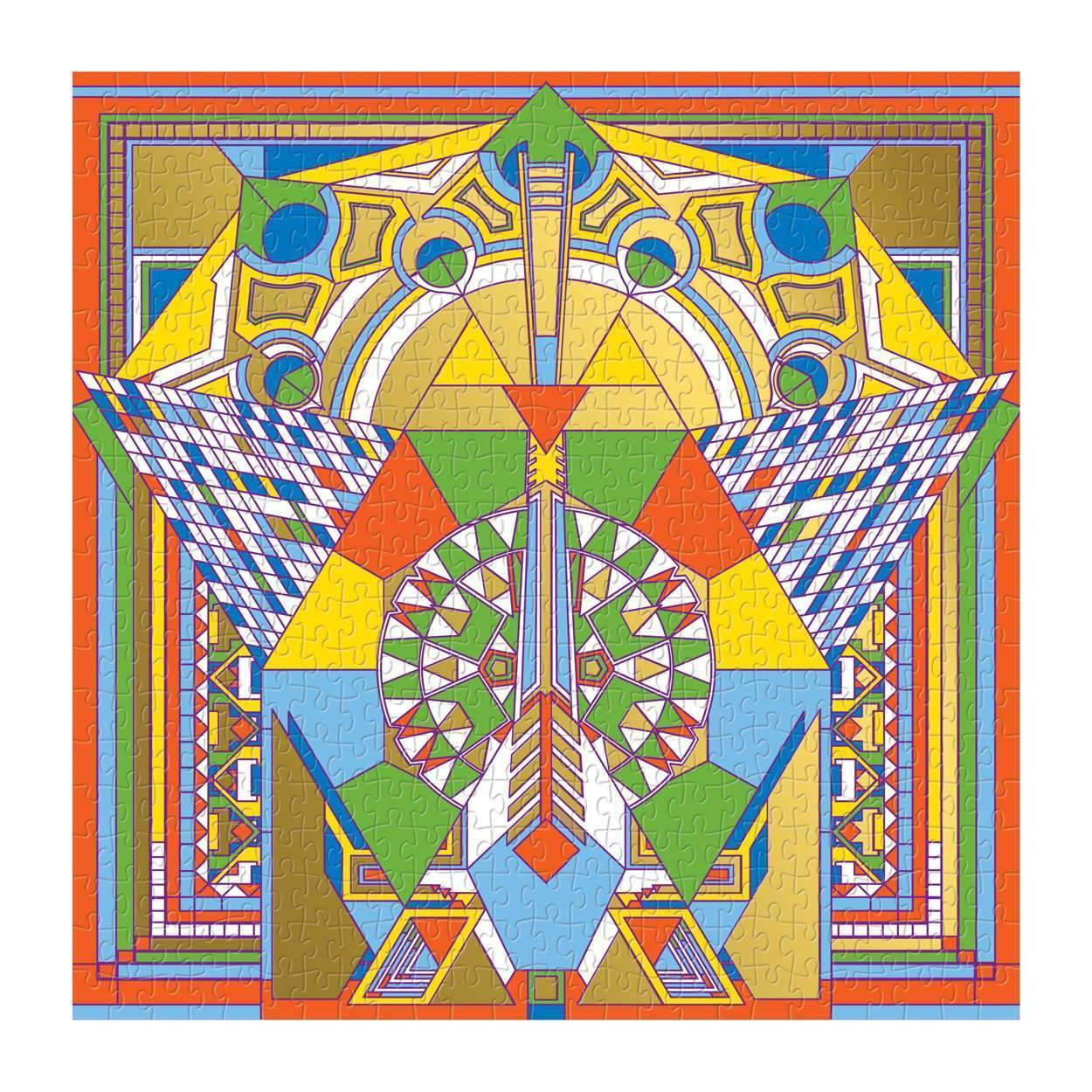 Frank Lloyd Wright Imperial Hotel Peacock 500 Piece Puzzle