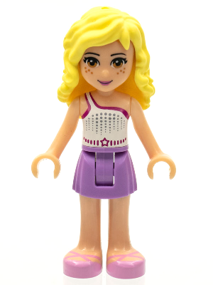 LEGO® Minifigure Friends Naya - Medium Lavender Skirt, White Top with Star Belt (frnd0056) - USED