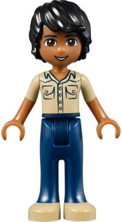 LEGO® Minifigure Friends Matthew - Dark Blue Trousers, Khaki Shirt (frnd0081) - USED