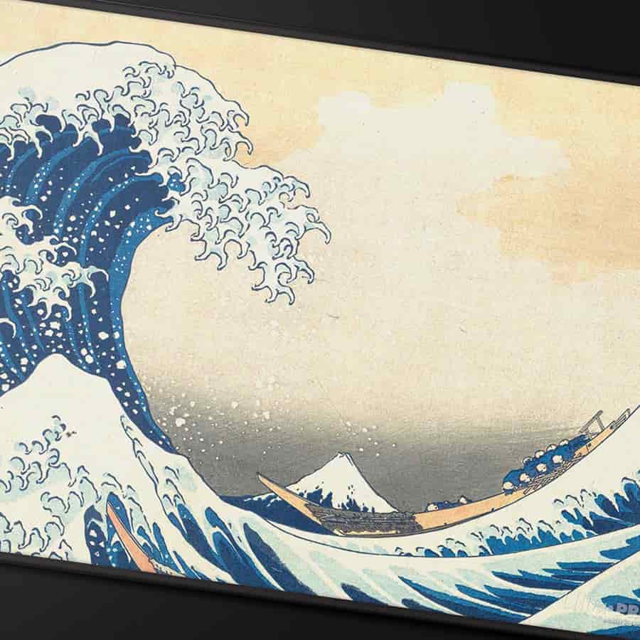 Ultra Pro Black Stitched Playmat The Great Wave of Kanagawa by Hokusai