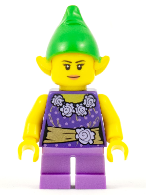 LEGO® Minifigure Elf - Female, Dark Purple Top (hol085)
