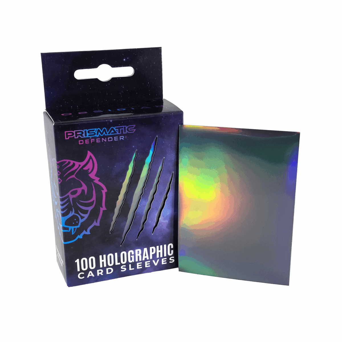 COMING SOON! Prismatic Defender: Holographic Card Sleeves, Standard Size, 100 Count (Choose Your Style!)
