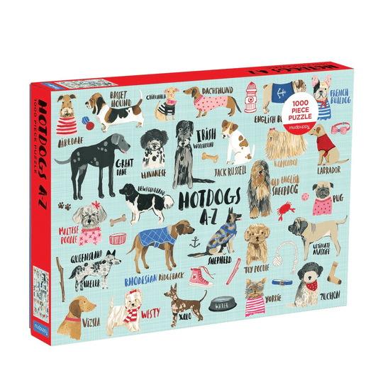 PUZZLE RENTAL: Hot Dogs A-Z - 1000 Pieces