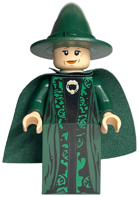 LEGO® Minifigure Professor Minerva McGonagall - Dark Green Robe and Cape (hp093)