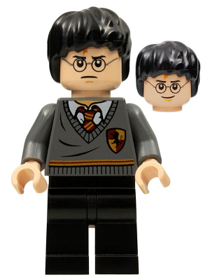 LEGO® Minifigure Harry Potter - Gryffindor Stripe and Shield Torso, Black Legs (hp094)