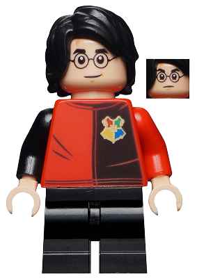 LEGO® Minifigure Harry Potter - Tournament Uniform Paneled Shirt, Detailed, Medium Legs (hp195) - USED