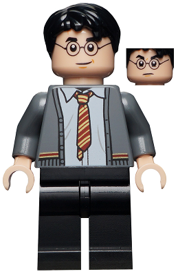LEGO® Minifigure Harry Potter - Gryffindor Cardigan Sweater, Shirt with Wrinkles (hp238)