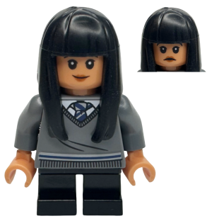 LEGO® Minifigure Cho Chang - Dark Bluish Gray Ravenclaw Sweater with Crest, Black Short Legs, Flexible Rubber Hair (hp263a)