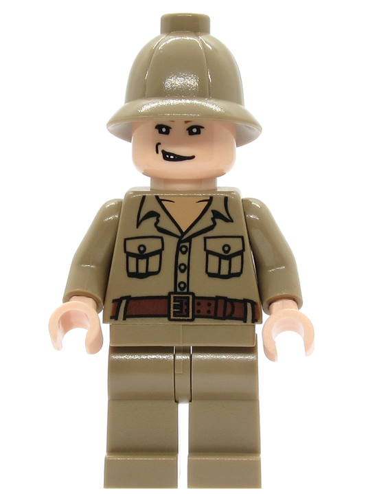 LEGO® Minifigure Rene Belloq - Dark Tan Jacket (iaj009)
