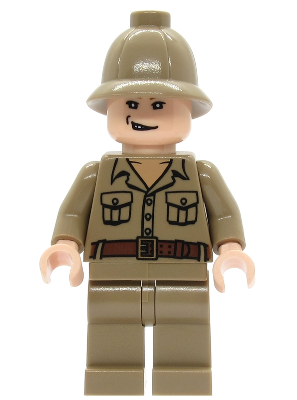 LEGO® Minifigure Rene Belloq - Dark Tan Jacket (iaj009)