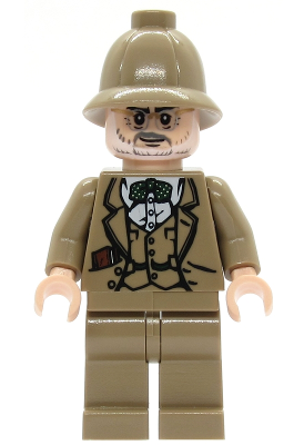 Professor Henry Jones Sr. - Dark Tan Pith Helmet, Diary in Pocket