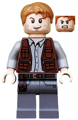 LEGO® Minifigure Owen Grady - Leather Vest (jw011)